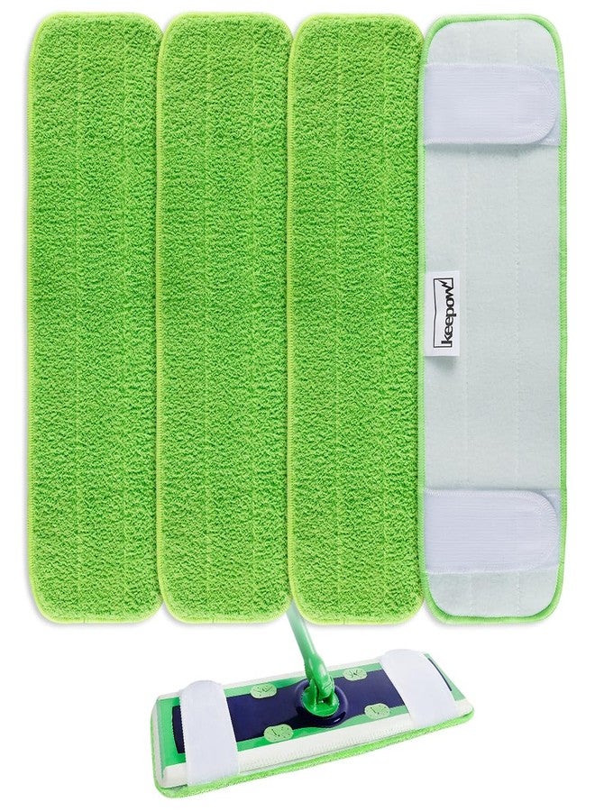 كيباو وسادات ممسحة من الألياف الدقيقة لمماسح سويفر XL - أقمشة مسح قابلة لإعادة الاستخدام للتنظيف الجاف والرطب - عبوة من 4 قطع قابلة للغسل - بديل لممسحة سويفر XL - متوافقة مع جميع أنواع الأرضيات الخشبية الصلبة للتنظيف الجاف والرطب - Image 1